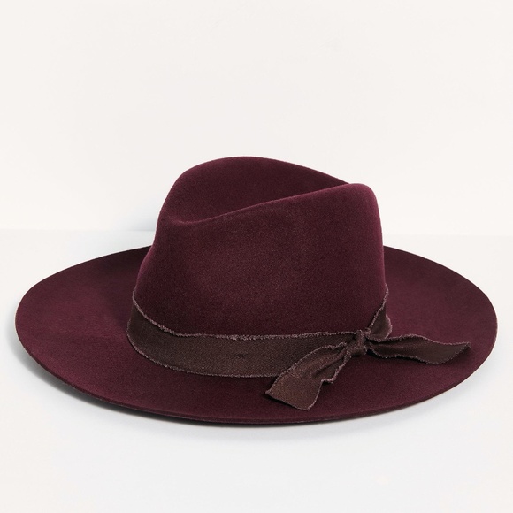 Free People Kanan Burgundy Felt Hat